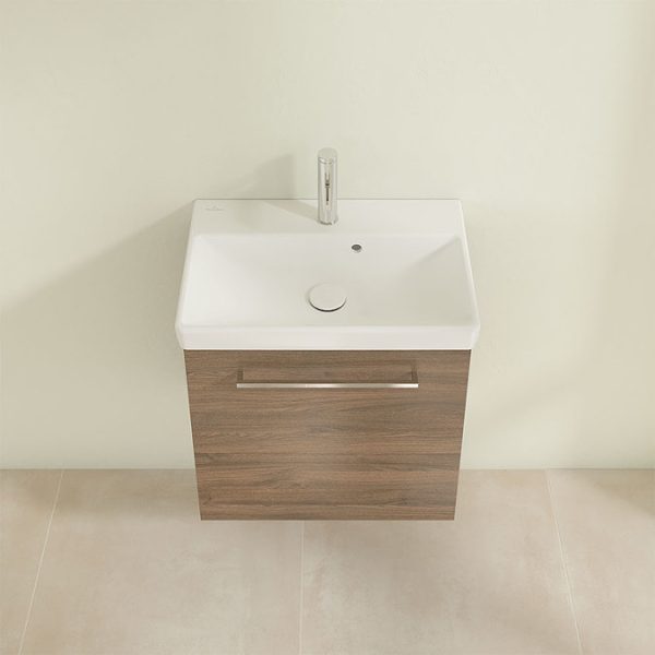 Villeroy and Boch Avento Arizona Oak 550mm Wall Hung 1 Door Vanity Unit - Image 5