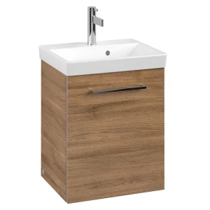 Villeroy and Boch Avento Oak Kansas 450mm Wall Hung 1 Door Vanity Unit