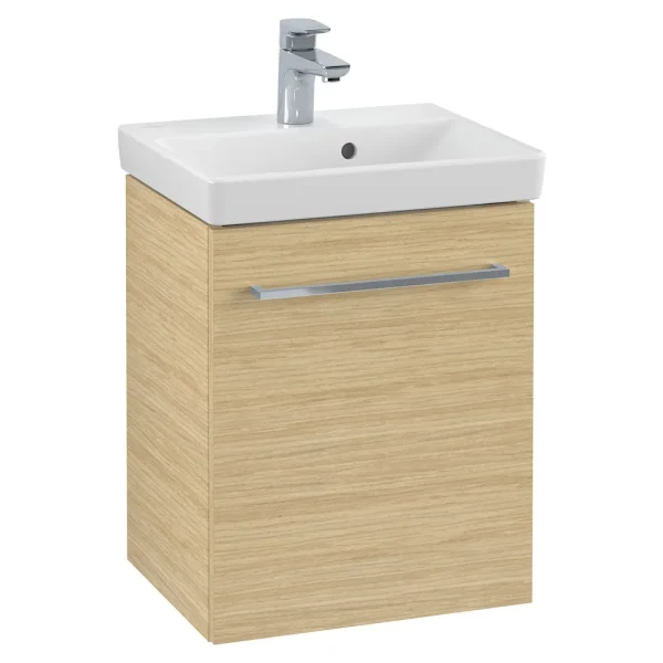 Villeroy and Boch Avento Nordic Oak 450mm Wall Hung 1 Door Vanity Unit