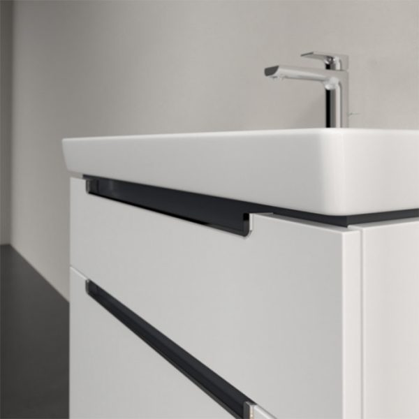 Villeroy and Boch Subway 2.0 Glossy White 800mm Wall Hung 2 Drawer Vanity Unit - Image 2