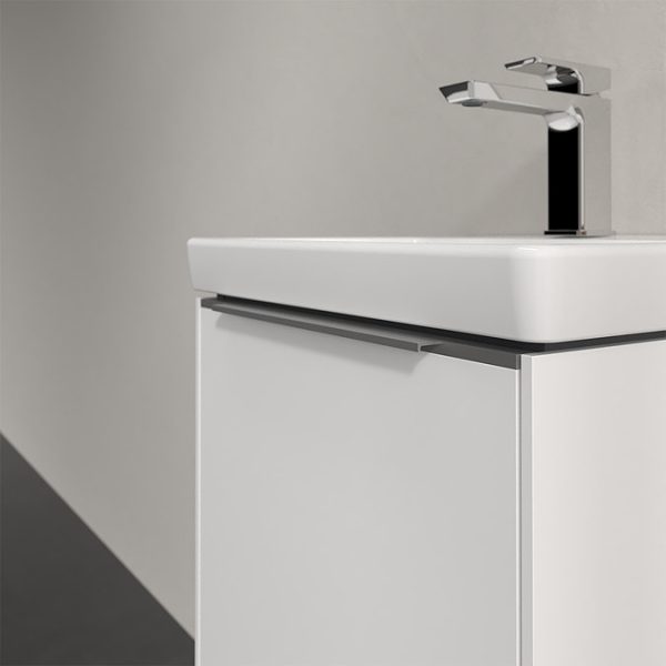 Villeroy and Boch Subway 3.0 Brilliant White 450mm Wall Hung 1 Door Vanity Unit - Image 2