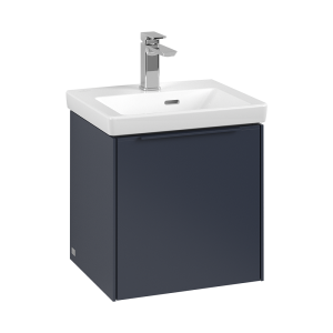 Villeroy and Boch Subway 3.0 Marine Blue 450mm Wall Hung 1 Door Vanity Unit