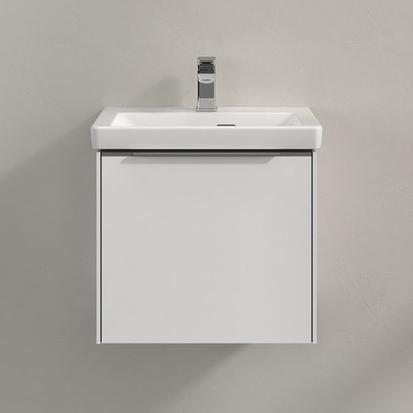 Villeroy and Boch Subway 3.0 Brilliant White 500mm Wall Hung 1 Drawer Vanity Unit with LED Lighting - Image 4