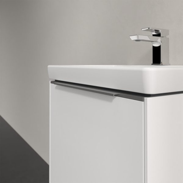 Villeroy and Boch Subway 3.0 Brilliant White 500mm Wall Hung 1 Drawer Vanity Unit with LED Lighting - Image 2