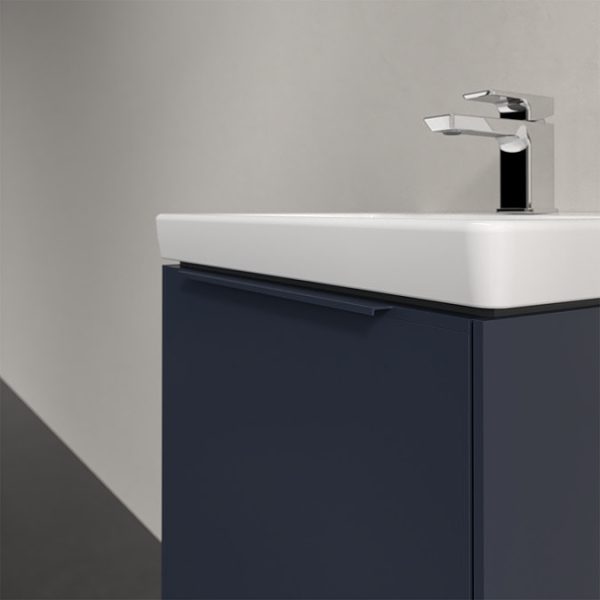 Villeroy and Boch Subway 3.0 Marine Blue 500mm Wall Hung 1 Drawer Vanity Unit with LED Lighting - Image 2