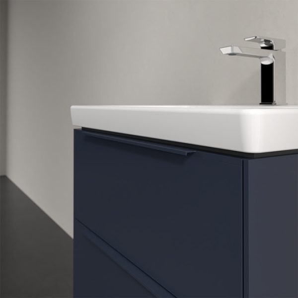 Villeroy and Boch Subway 3.0 Marine Blue 600mm Wall Hung 2 Drawer Vanity Unit with LED Lighting - Image 2