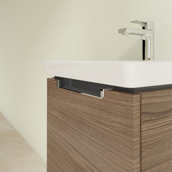 Villeroy and Boch Subway 2.0 Arizona Oak 450mm Wall Hung 1 Drawer Vanity Unit - Image 4