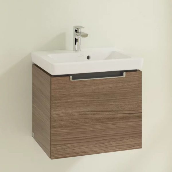 Villeroy and Boch Subway 2.0 Arizona Oak 500mm Wall Hung 1 Drawer Vanity Unit - Image 3