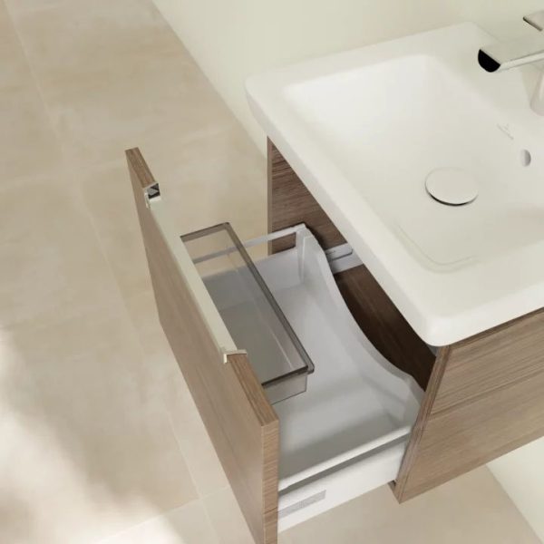 Villeroy and Boch Subway 2.0 Arizona Oak 500mm Wall Hung 1 Drawer Vanity Unit - Image 2