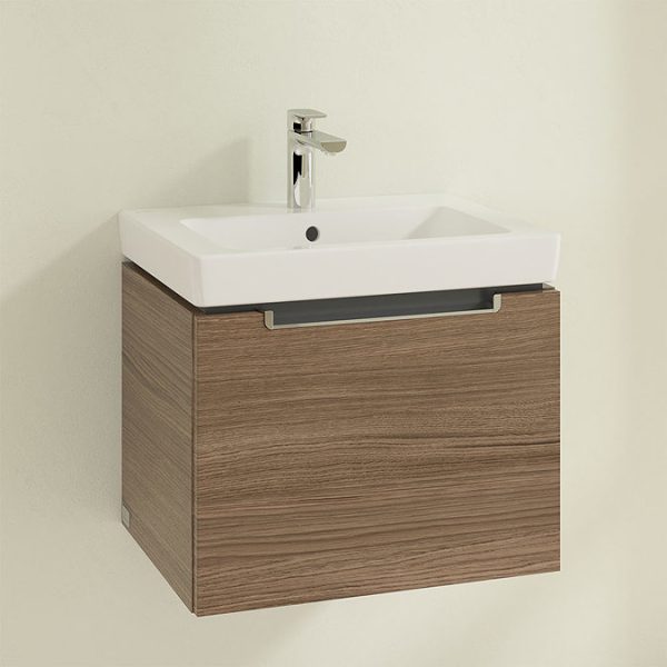 Villeroy and Boch Subway 2.0 Arizona Oak 550mm Wall Hung 1 Drawer Vanity Unit - Image 3