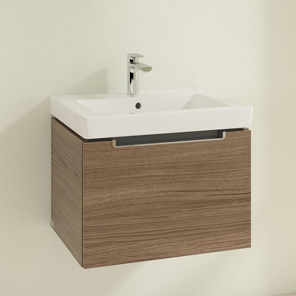 Villeroy and Boch Subway 2.0 Arizona Oak 600mm Wall Hung 1 Drawer Vanity Unit - Image 3