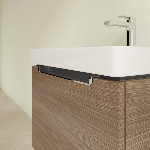 Villeroy and Boch Subway 2.0 Arizona Oak 600mm Wall Hung 1 Drawer Vanity Unit - Image 4