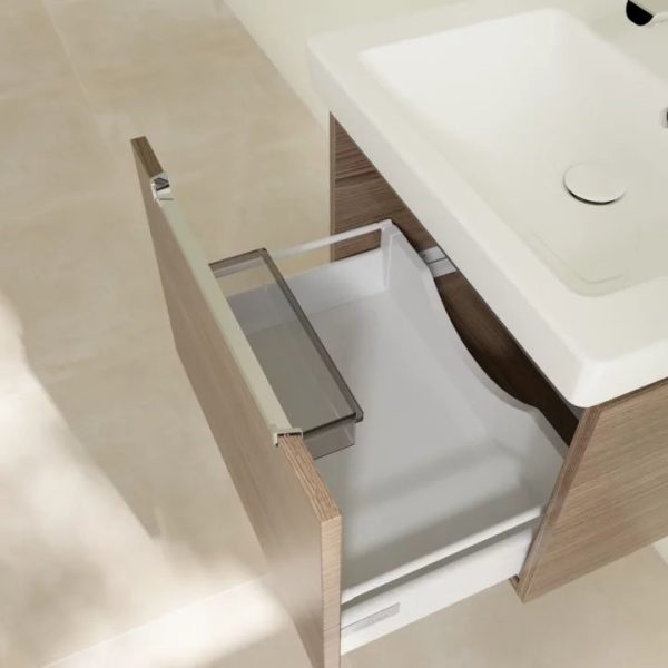 Villeroy and Boch Subway 2.0 Arizona Oak 600mm Wall Hung 1 Drawer Vanity Unit - Image 2