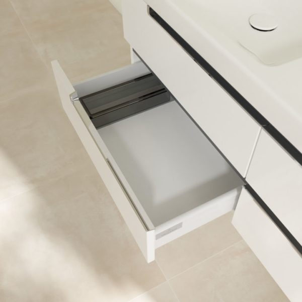 Villeroy and Boch Subway 2.0 Glossy White 1300mm Wall Hung Double Basin Vanity Unit - Image 2