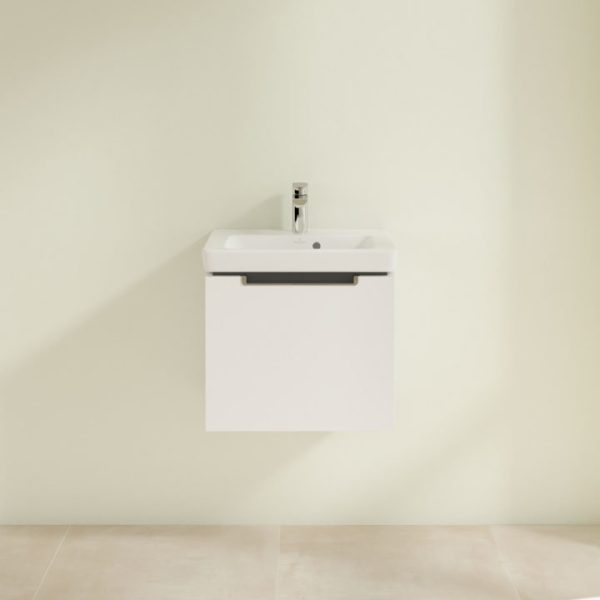 Villeroy and Boch Subway 2.0 Glossy White 500mm Wall Hung 1 Drawer Vanity Unit - Image 4