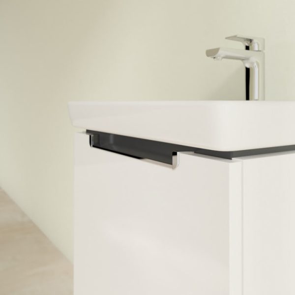 Villeroy and Boch Subway 2.0 Glossy White 500mm Wall Hung 1 Drawer Vanity Unit - Image 6