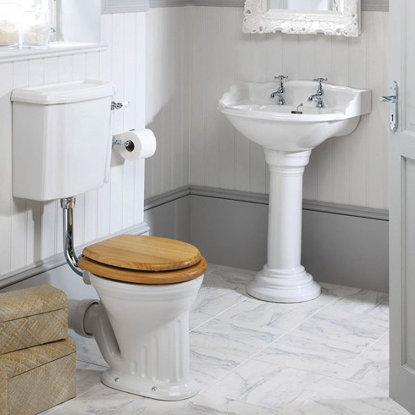 Silverdale Belgravia Low Level Toilet with Chrome Fittings   Excludes Seat - Image 2