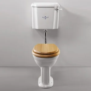 Silverdale Belgravia Low Level Toilet with Chrome Fittings   Excludes Seat