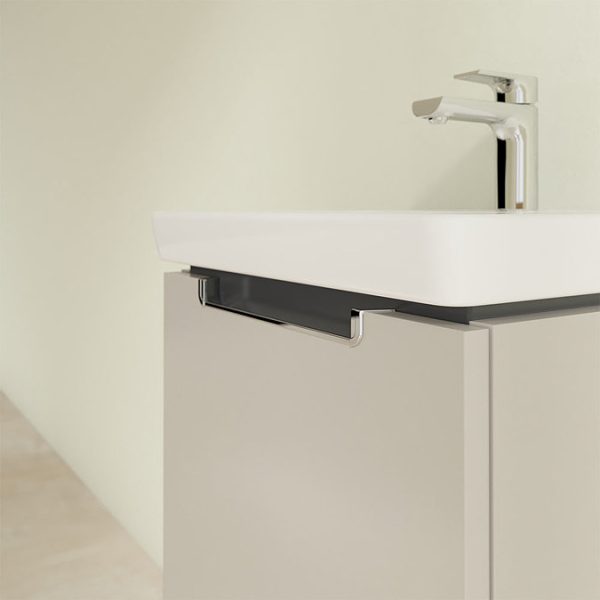 Villeroy and Boch Subway 2.0 Soft Grey 450mm Wall Hung 1 Drawer Vanity Unit - Image 4