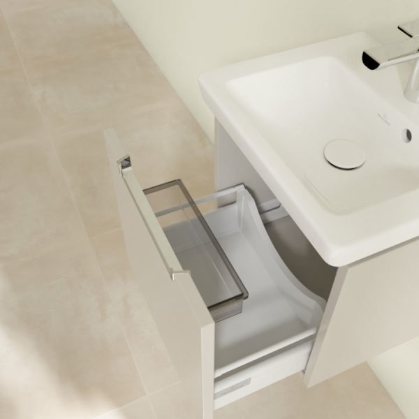 Villeroy and Boch Subway 2.0 Soft Grey 450mm Wall Hung 1 Drawer Vanity Unit - Image 2