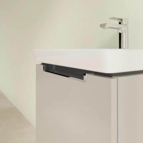Villeroy and Boch Subway 2.0 Soft Grey 500mm Wall Hung 1 Drawer Vanity Unit - Image 6
