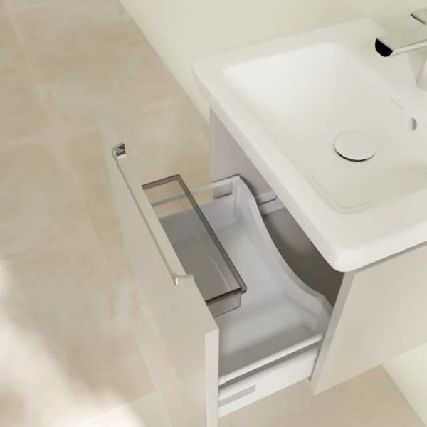Villeroy and Boch Subway 2.0 Soft Grey 500mm Wall Hung 1 Drawer Vanity Unit - Image 2