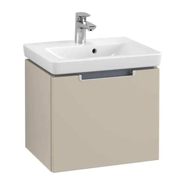 Villeroy and Boch Subway 2.0 Soft Grey 500mm Wall Hung 1 Drawer Vanity Unit