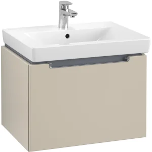 Villeroy and Boch Subway 2.0 Soft Grey 600mm Wall Hung 1 Drawer Vanity Unit