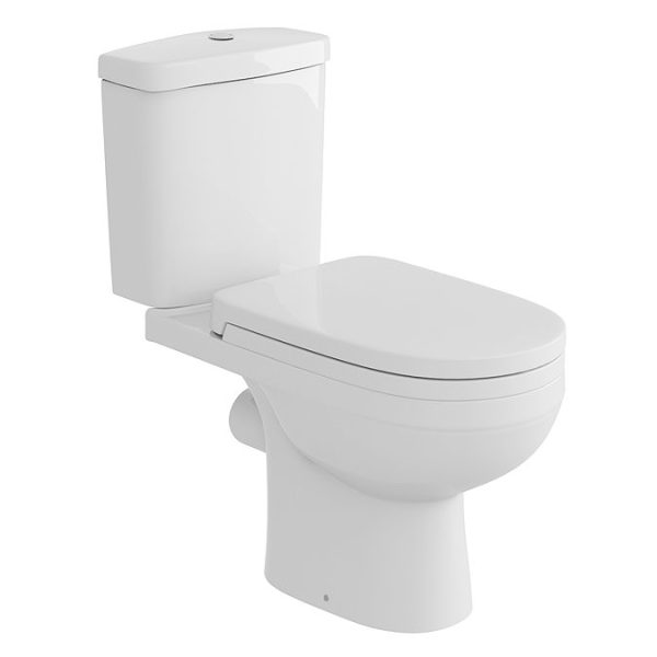 Sofia Modern Close Coupled Rimless Toilet + Soft Close Seat - Image 5