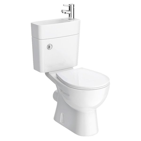 Seattle Combined Two In One Wash Basin + Toilet - Image 3