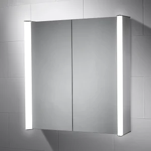 Sensio Aspen Diffused Double LED Mirror Cabinet with Shaving Socket