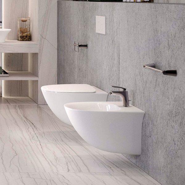 RAK Sensation Rimless Mini Wall Hung Pan + Soft Close Seat - Image 2