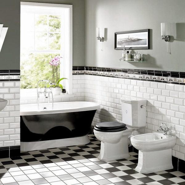 Silverdale Empire Art Deco Close Coupled Toilet   Excludes Seat - Image 2