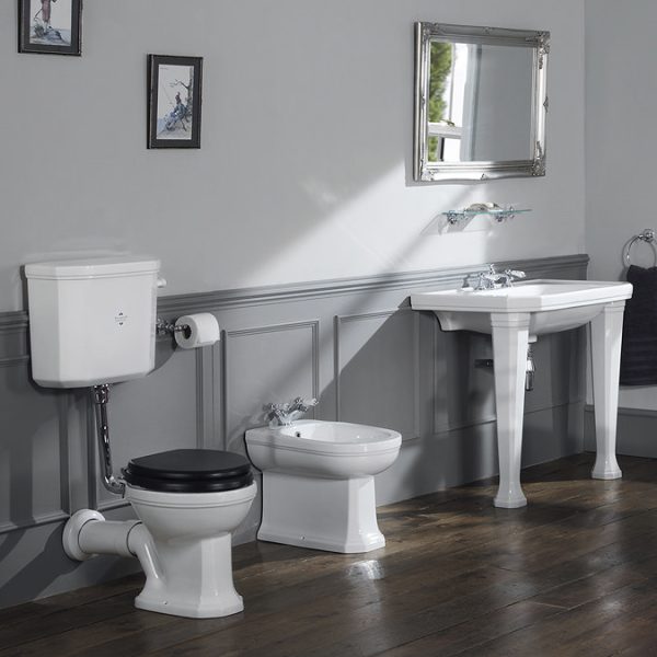 Silverdale Empire Art Deco Low Level Toilet   Excludes Seat - Image 2