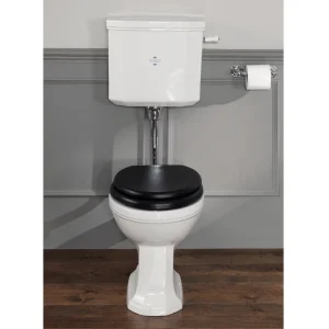 Silverdale Empire Art Deco Low Level Toilet   Excludes Seat