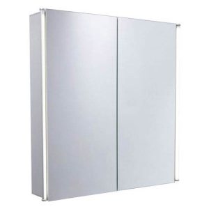 Tavistock Sleek Double Door Mirror Cabinet with LED Lighting