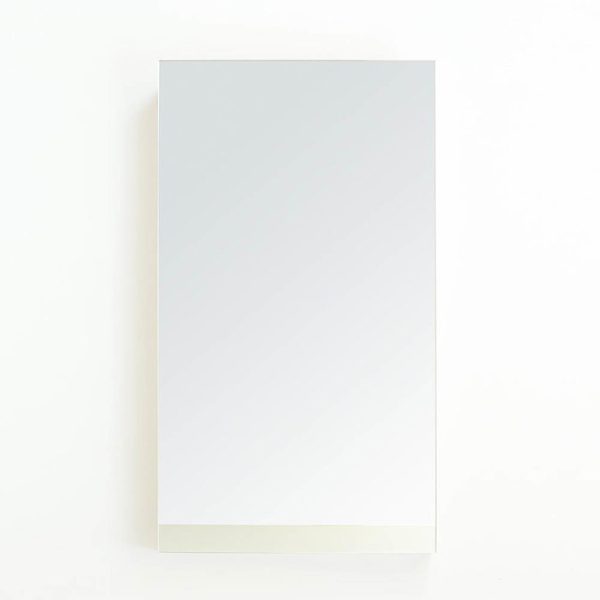 700mm Slimline Mirror Cabinet Bamboo - Image 3