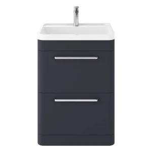 Hudson Reed Solar 600mm Floor Standing Cabinet & Basin   Indigo Blue