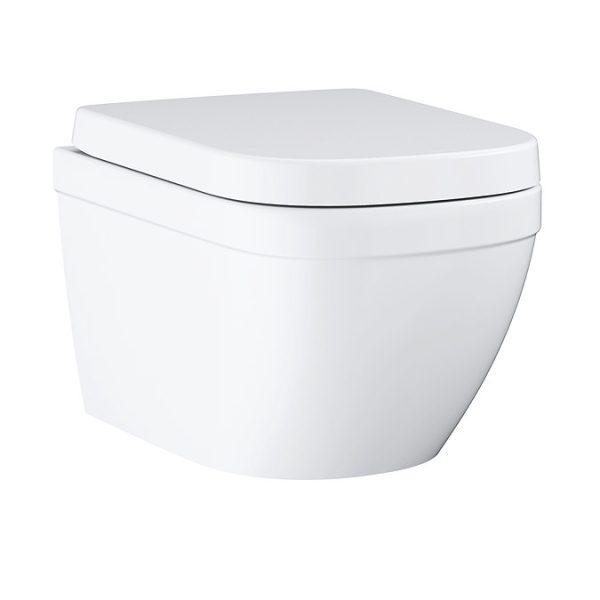 Grohe Solido Even Black Flush Plate / Euro Rimless Ceramic Complete WC Pack - Image 6