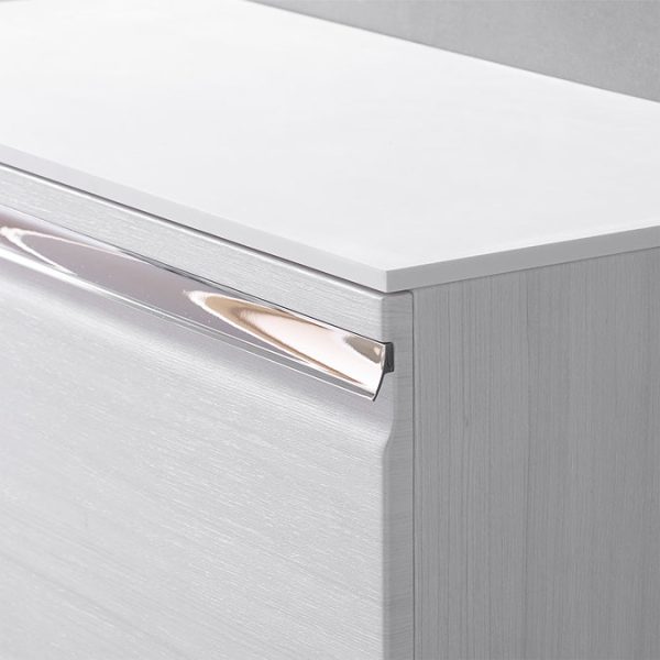 Roper Rhodes Pursuit Wall Hung Countertop Vanity Unit   Alpine Elm   600mm Solid Worktop - Image 3