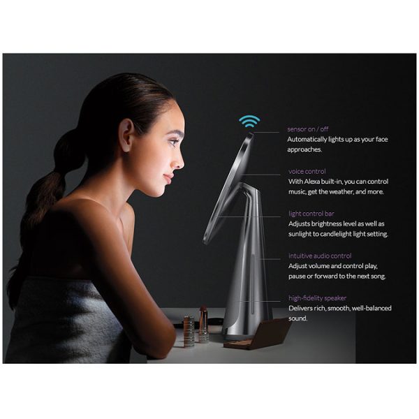 simplehuman Sensor Mirror Hi Fi with Alexa Built In - Image 3