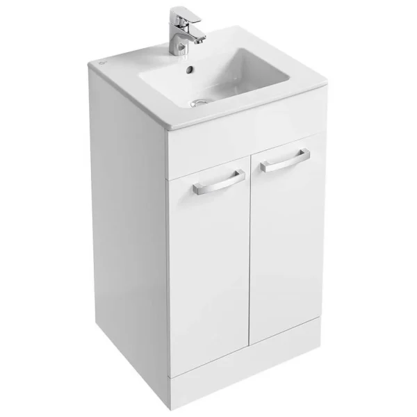 Ideal Standard Tempo 500mm Gloss White Vanity Unit   Floor Standing 2 Door Unit