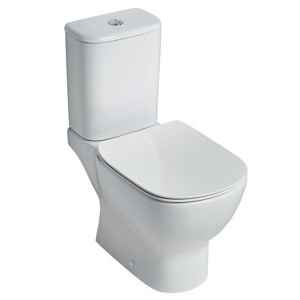 Ideal Standard Tesi AquaBlade Close Coupled WC + Slim Toilet Seat - Image 4