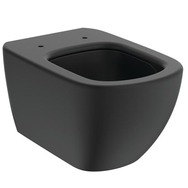 Ideal Standard Tesi Silk Black AquaBlade Wall Hung WC + Soft Close Seat - Image 4