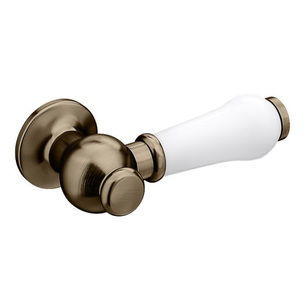 Chatsworth Traditional Low Level Toilet with Wall Brackets   Excludes Seat   Antique Brass - Image 4
