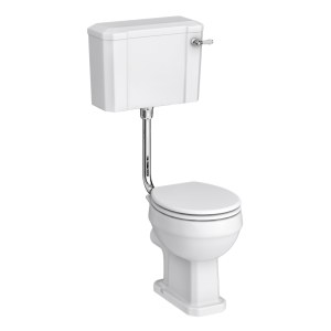Chatsworth Traditional Low Level Toilet   Excludes Seat   Chrome