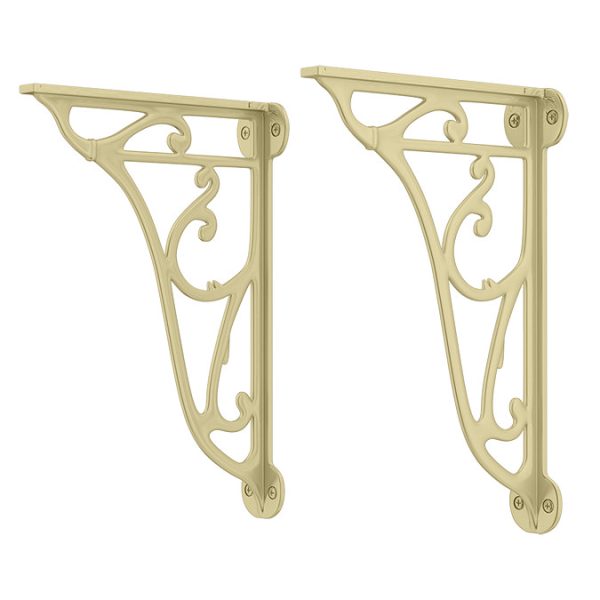 Chatsworth Traditional Low Level Toilet with Wall Brackets   Excludes Seat   Brushed Brass - Image 3
