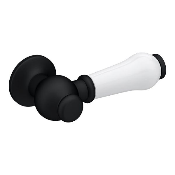 Chatsworth Traditional Low Level Toilet with Wall Brackets   Excludes Seat   Matt Black - Image 2