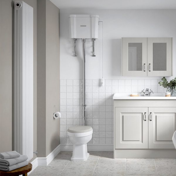 Trafalgar High Level Toilet (Chrome) Excludes Seat - Image 3