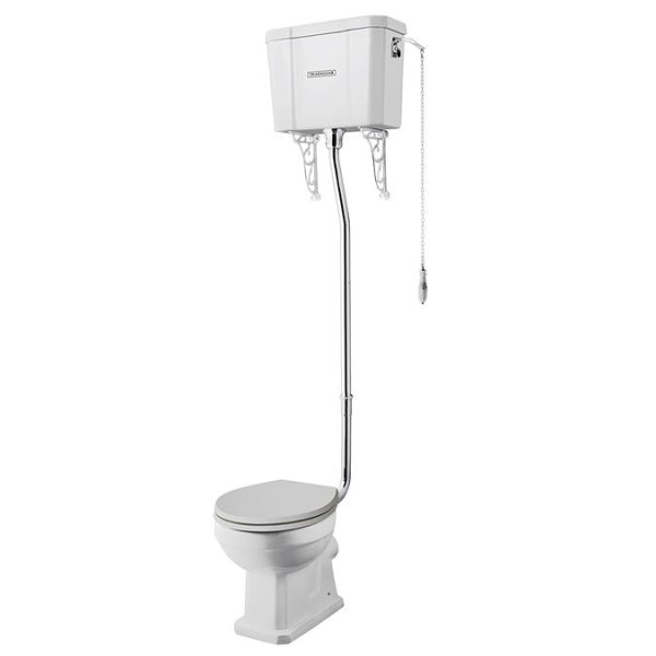 Trafalgar High Level Toilet (Chrome) Excludes Seat - Image 6
